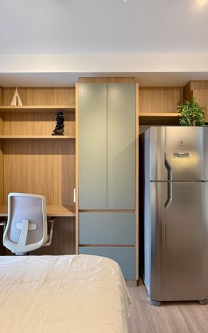 Studio para alugar com 32m², 0 quarto e 1 vaga Studio para alugar com 32m², 0 quarto e 1 vagaQuarto