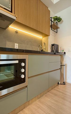 Studio para alugar com 32m², 0 quarto e 1 vaga Studio para alugar com 32m², 0 quarto e 1 vagaCozinha