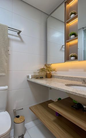 Studio para alugar com 32m², 0 quarto e 1 vaga Studio para alugar com 32m², 0 quarto e 1 vagaBanheiro