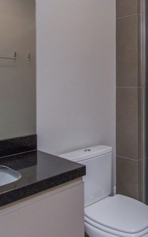 Studio para alugar com 29m², 1 quarto e sem vaga Studio para alugar com 29m², 1 quarto e sem vagaBanheiro