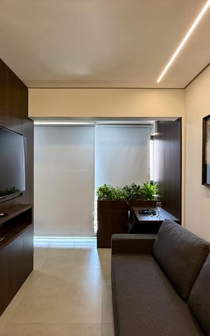 Studio à venda com 27m², 1 quarto e sem vagaSala