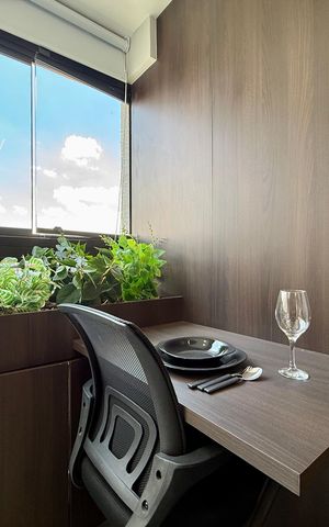 Studio à venda com 27m², 1 quarto e sem vagaSala