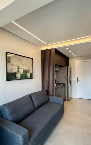 Studio à venda com 27m², 1 quarto e sem vagaSala