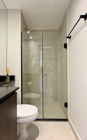 Studio à venda com 27m², 1 quarto e sem vagaBanheiro 