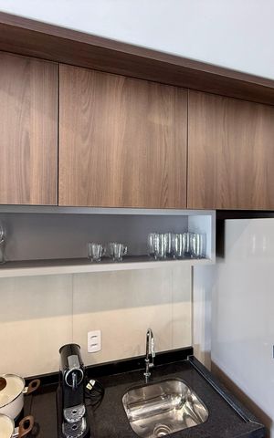 Studio à venda com 27m², 1 quarto e sem vagaCozinha 