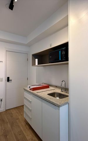 Studio à venda com 26m², 0 quarto e sem vagaCozinha 