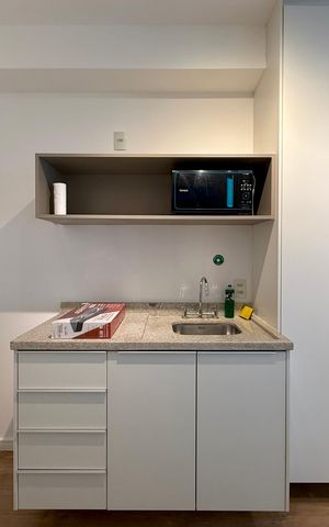 Studio à venda com 26m², 0 quarto e sem vagaCozinha 