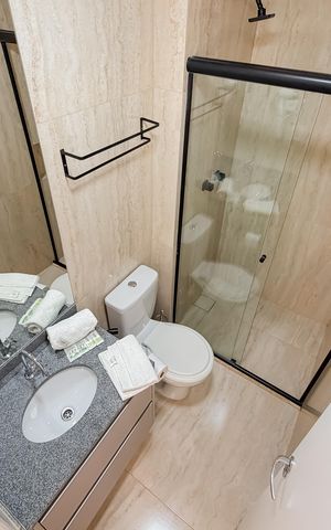 Studio para alugar com 24m², 1 quarto e sem vaga Studio para alugar com 24m², 1 quarto e sem vagaBanheiro