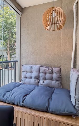 Studio para alugar com 24m², 1 quarto e sem vaga Studio para alugar com 24m², 1 quarto e sem vagaVaranda
