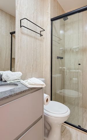 Studio para alugar com 24m², 1 quarto e sem vaga Studio para alugar com 24m², 1 quarto e sem vagaBanheiro