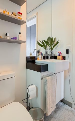 Studio à venda com 21m², 1 quarto e sem vaga Studio à venda com 21m², 1 quarto e sem vagaBanheiro