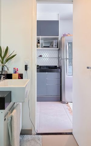 Studio à venda com 21m², 1 quarto e sem vaga Studio à venda com 21m², 1 quarto e sem vagaBanheiro