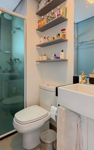 Studio à venda com 21m², 1 quarto e sem vaga Studio à venda com 21m², 1 quarto e sem vagaBanheiro