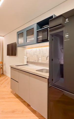 Studio à venda com 24m², 1 quarto e sem vaga Studio à venda com 24m², 1 quarto e sem vagaCozinha