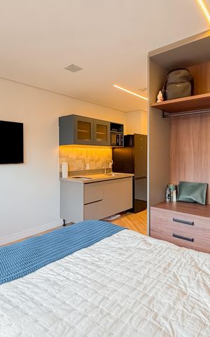 Studio à venda com 24m², 1 quarto e sem vaga Studio à venda com 24m², 1 quarto e sem vagaStudio