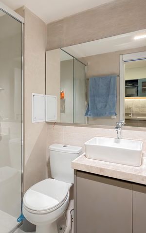 Studio à venda com 24m², 1 quarto e sem vaga Studio à venda com 24m², 1 quarto e sem vagaBanheiro