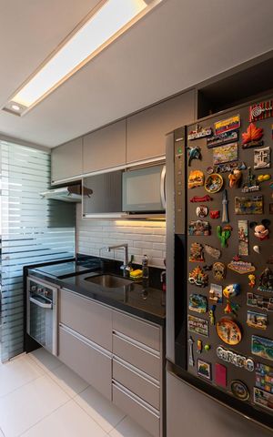 Apartamento à venda com 54m², 2 quartos e 1 vagaCozinha e Área de Serviço