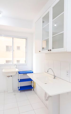 Apartamento para alugar com 44m², 2 quartos e sem vagaCozinha e Área de Serviço