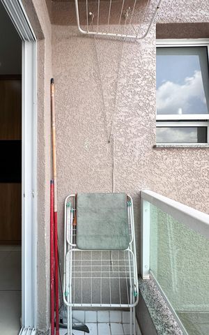 Apartamento à venda com 62m², 2 quartos e 1 vagaVaranda da suíte 