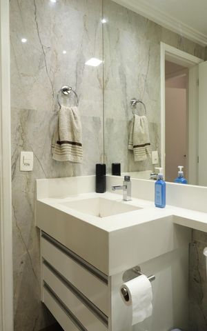 Apartamento à venda com 106m², 3 quartos e 2 vagasBanheiro Social