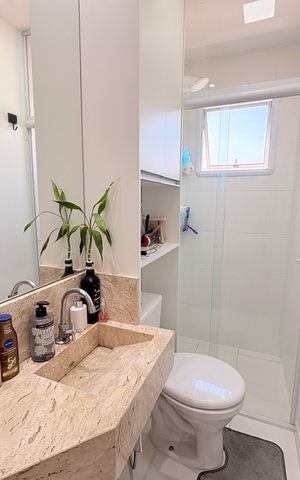 Apartamento para alugar com 50m², 2 quartos e 1 vagaBanheiro Social