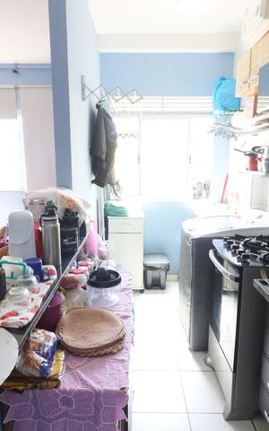 Casa à venda com 45m², 2 quartos e 1 vagaCozinha e Área de Serviço