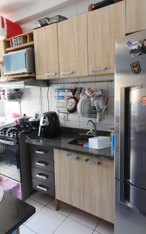 Casa à venda com 45m², 2 quartos e 1 vagaCozinha e Área de Serviço