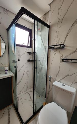 Studio à venda com 27m², 1 quarto e sem vaga Studio à venda com 27m², 1 quarto e sem vagaBanheiro