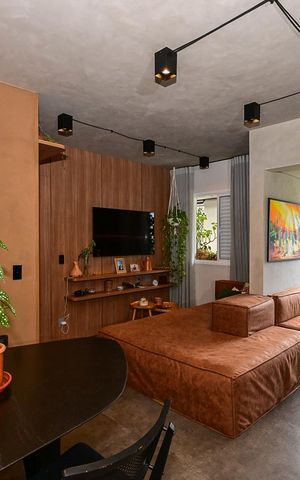 Apartamento à venda com 65m², 1 quarto e 2 vagasSala