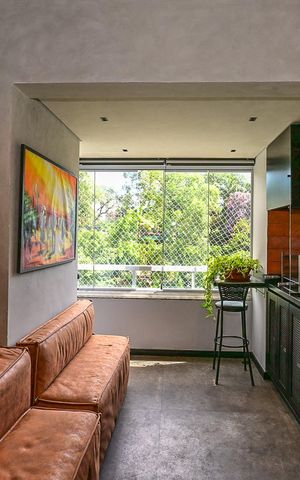 Apartamento à venda com 65m², 1 quarto e 2 vagasVaranda