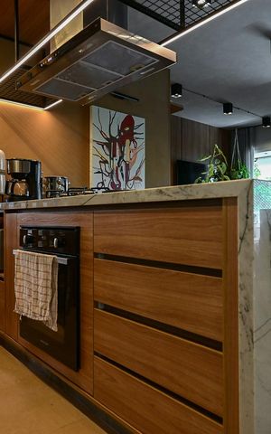 Apartamento à venda com 65m², 1 quarto e 2 vagasCozinha