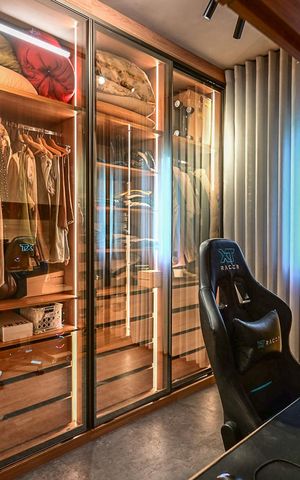 Apartamento à venda com 65m², 1 quarto e 2 vagasCloset