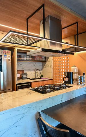 Apartamento à venda com 65m², 1 quarto e 2 vagasCozinha