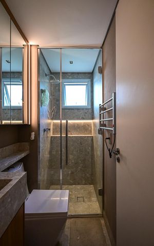 Apartamento à venda com 65m², 1 quarto e 2 vagasBanheiro Suíte 
