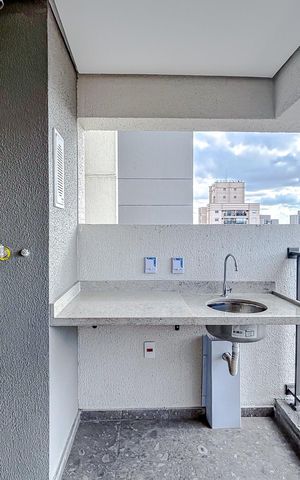 Apartamento à venda com 48m², 2 quartos e 1 vagaVaranda