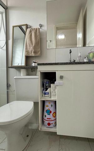 Apartamento à venda com 56m², 2 quartos e 1 vagaBanheiro da Suíte 