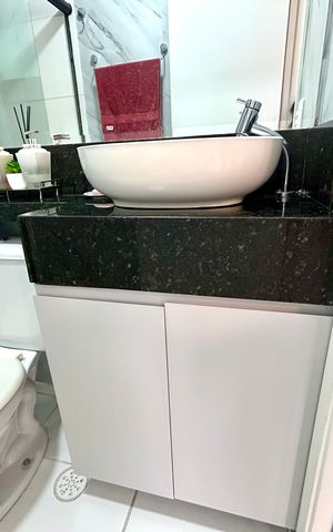 Apartamento para alugar com 37m², 1 quarto e sem vaga Apartamento para alugar com 37m², 1 quarto e sem vagaBanheiro