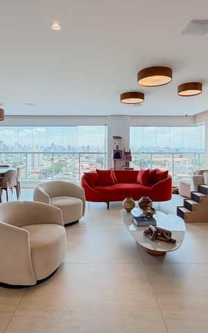 Apartamento à venda com 146m², 3 quartos e 3 vagas Apartamento à venda com 146m², 3 quartos e 3 vagasSala