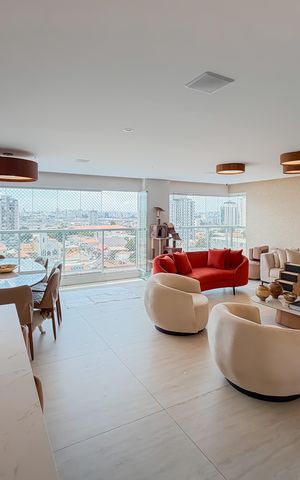 Apartamento à venda com 146m², 3 quartos e 3 vagas Apartamento à venda com 146m², 3 quartos e 3 vagasSala