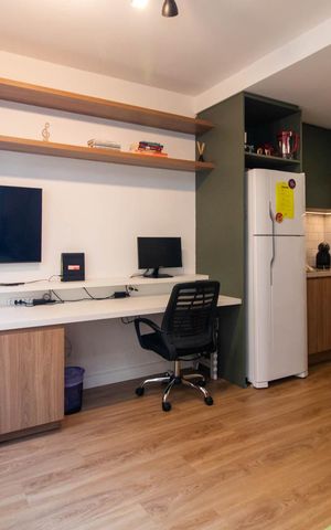 Apartamento para alugar com 30m², 1 quarto e 1 vaga Apartamento para alugar com 30m², 1 quarto e 1 vagaSala/Quarto