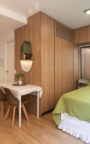 Apartamento para alugar com 30m², 1 quarto e 1 vaga Apartamento para alugar com 30m², 1 quarto e 1 vagaSala/Quarto