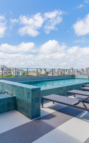 Apartamento para alugar com 30m², 1 quarto e 1 vaga Apartamento para alugar com 30m², 1 quarto e 1 vagaÁrea comum - Piscina