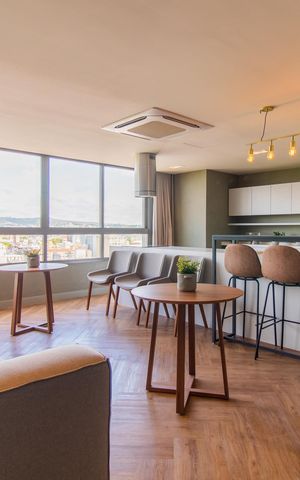 Apartamento para alugar com 30m², 1 quarto e 1 vaga Apartamento para alugar com 30m², 1 quarto e 1 vagaÁrea comum - Salão de festas