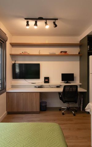 Apartamento para alugar com 30m², 1 quarto e 1 vaga Apartamento para alugar com 30m², 1 quarto e 1 vagaSala/Quarto