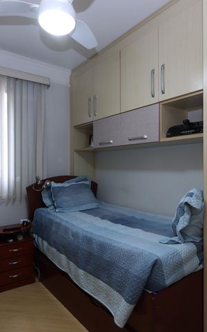 Apartamento à venda com 59m², 2 quartos e 1 vagaQuarto 2