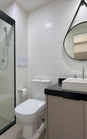 Studio à venda com 25m², 0 quarto e sem vaga Studio à venda com 25m², 0 quarto e sem vagaBanheiro