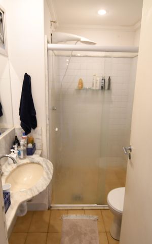 Apartamento à venda com 58m², 1 quarto e 1 vagaBanheiro