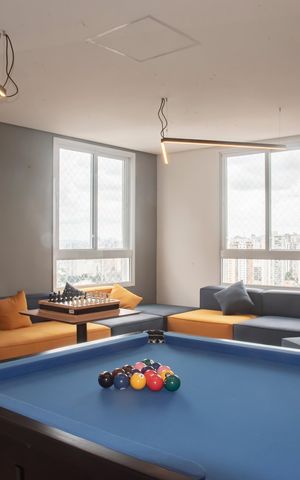 Apartamento à venda com 34m², 1 quarto e sem vaga Apartamento à venda com 34m², 1 quarto e sem vagaÁrea comum - Salão de jogos