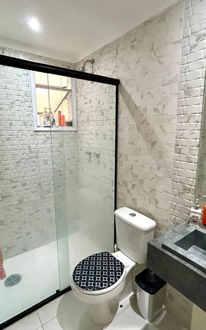 Apartamento à venda com 75m², 3 quartos e 2 vagas Apartamento à venda com 75m², 3 quartos e 2 vagasBanheiro 1