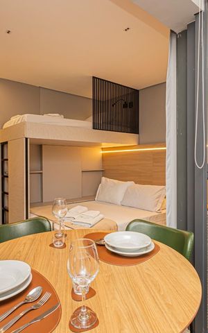 Studio à venda com 27m², 1 quarto e sem vaga